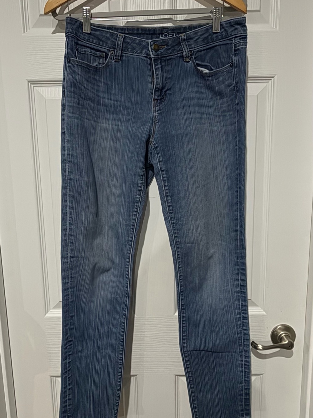 LOFT Skinny Jeans in Medium Wash Blue